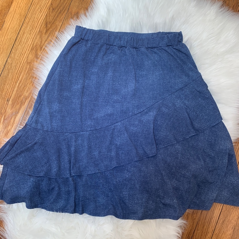 Flared midi skirt